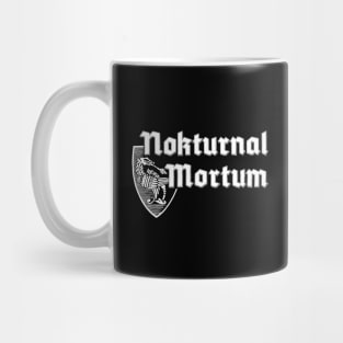 Nokturnal Mortu White Logo Mug